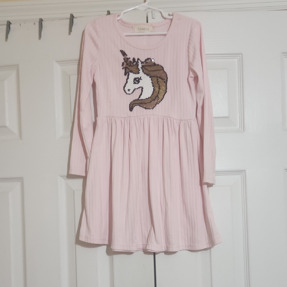 Cat & Jack Light Pink Unicorn Dress